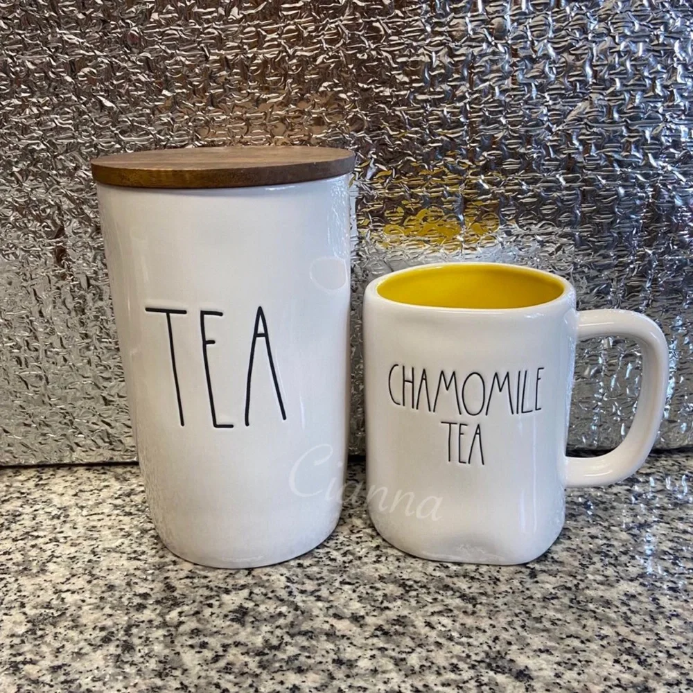 Rae Dunn Tea Cellar & Chamomile Tea Mug